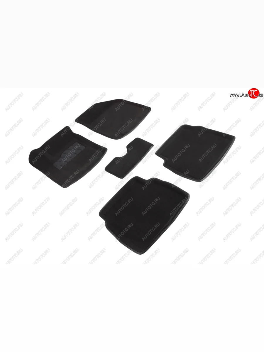 Комплект ковриков салона (ворсовые, 3D) SEINTEX Chevrolet Aveo T250 седан рестайлинг (2006-2011) (Серый)  в Перми Пермском крае