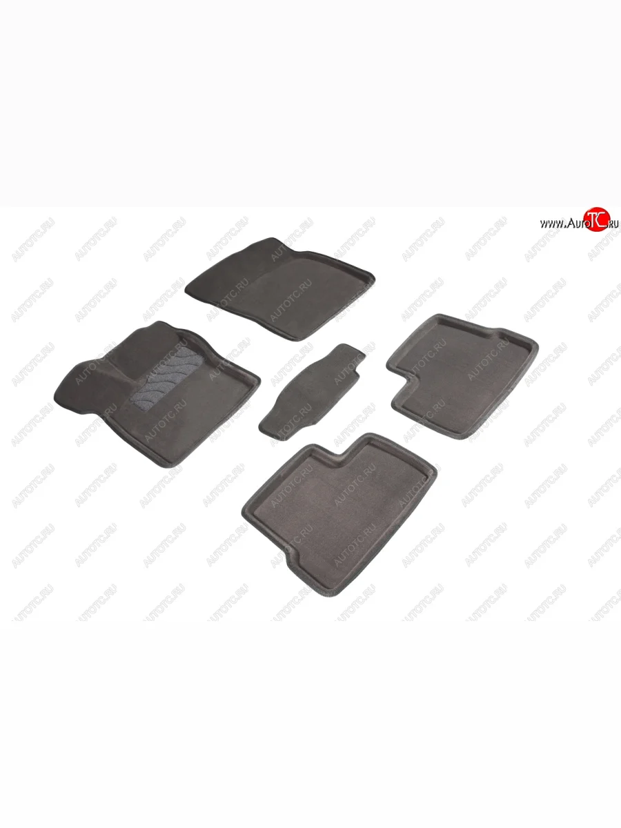 Комплект ковриков салона (ворсовые, 3D) SEINTEX Daewoo Nexia рестайлинг (2008-2015) (Серый)  в Керчи Республика Крым