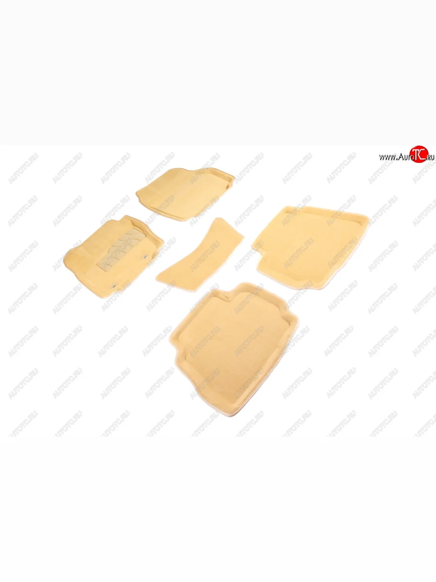 Комплект ковриков салона (ворсовые, 3D) SEINTEX Ford Mondeo Mk4,BD дорестайлинг, седан (2007-2010) (Бежевый)  с доставкой в г. Керчь