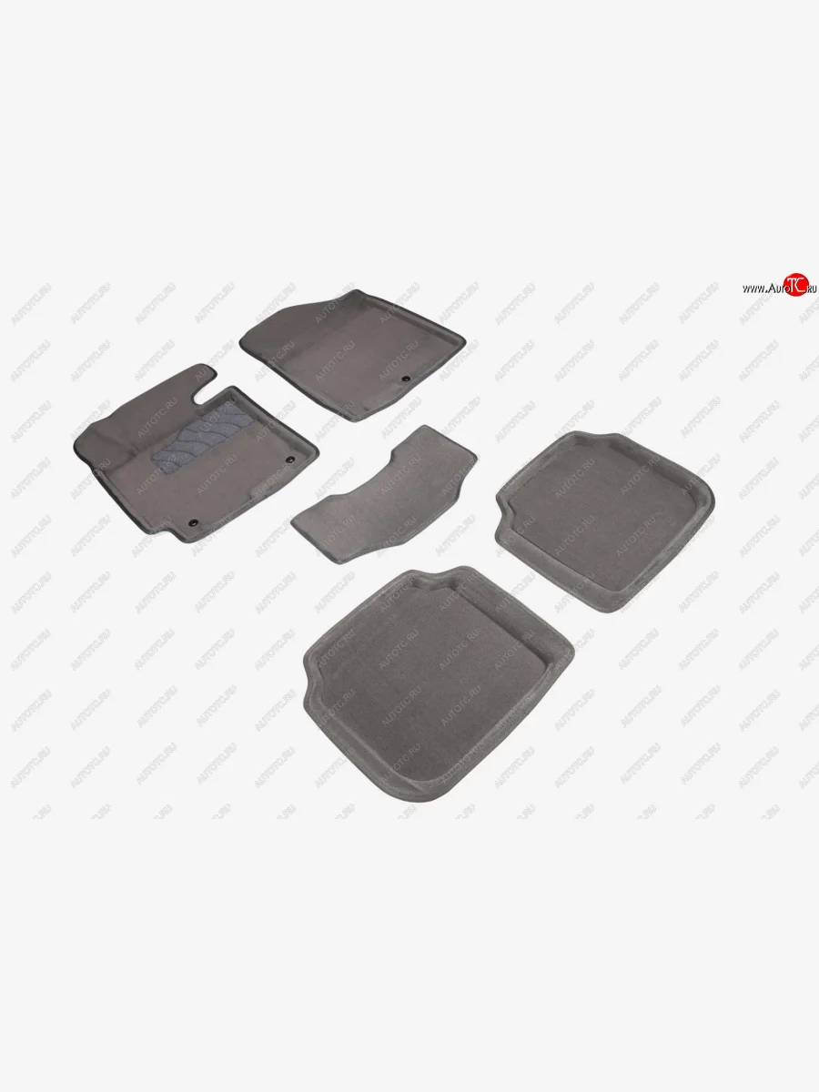 Комплект ковриков салона (ворсовые, 3D) SEINTEX Hyundai Elantra MD дорестайлинг (2010-2013) (Серый)  в Керчи Республика Крым