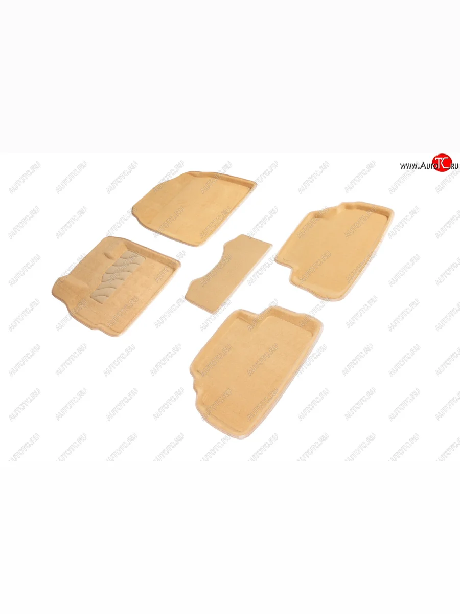 Комплект ковриков салона (ворсовые, 3D) SEINTEX Mazda CX-7 ER дорестайлинг (2006-2010) (Бежевый)  с доставкой в г. Керчь