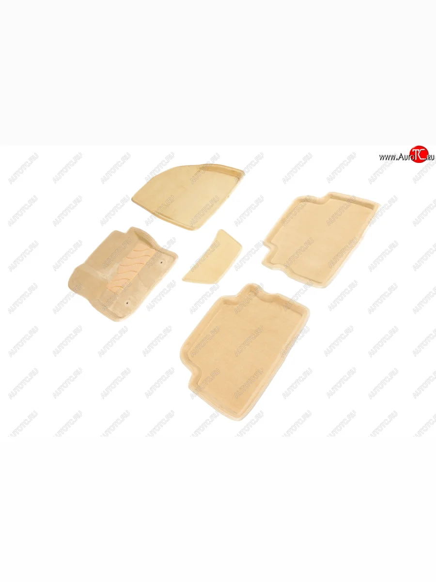 Комплект ковриков салона (ворсовые, 3D) SEINTEX Ford C-max Mk1 доресталинг (2003-2007) (Бежевый)  с доставкой в г. Пермь