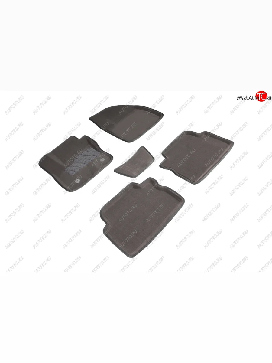 Комплект ковриков салона (ворсовые, 3D) SEINTEX Ford C-max Mk1 рестайлинг (2007-2010) (Серый)  с доставкой в г. Керчь
