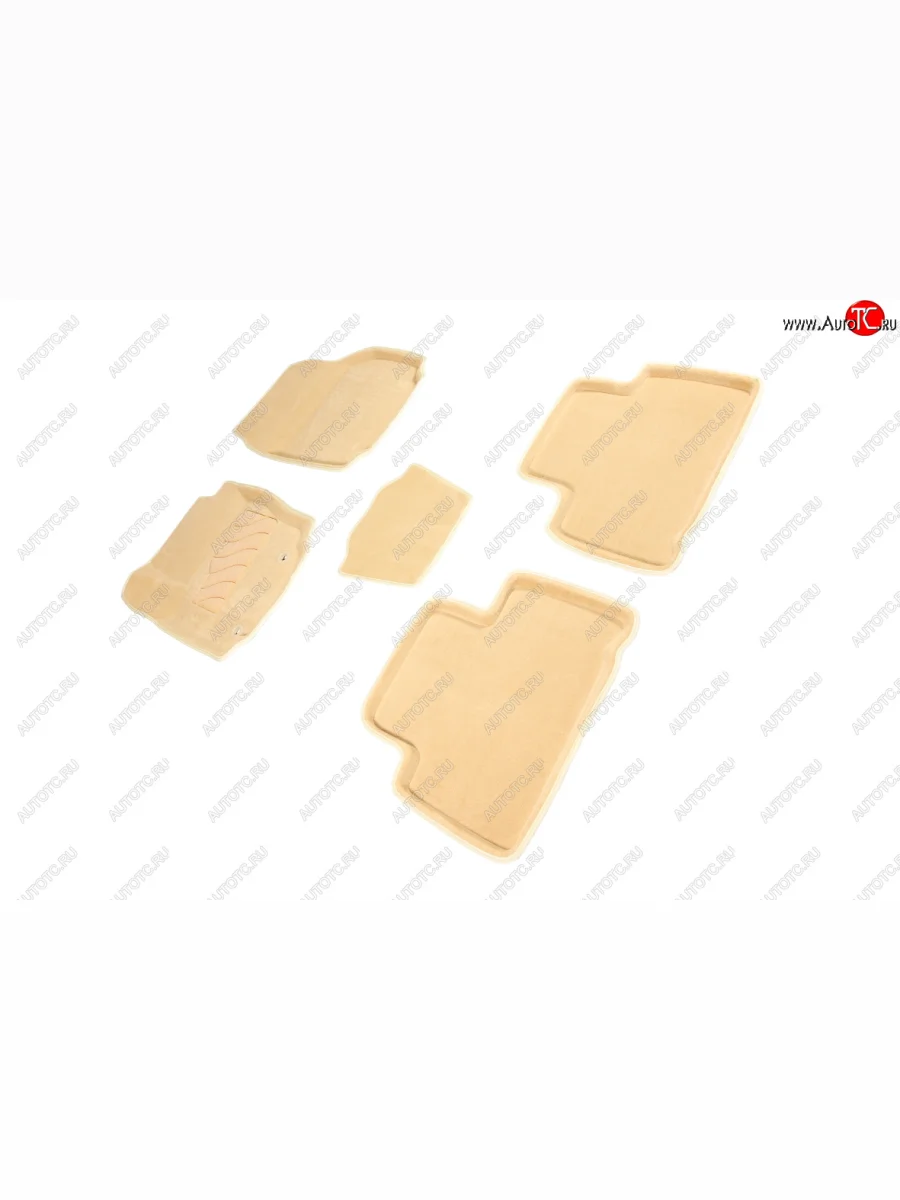 Комплект ковриков салона (ворсовые, 3D) SEINTEX Ford S-Max 1 дорестайлинг (2006-2010) (Бежевый)  с доставкой в г. Керчь