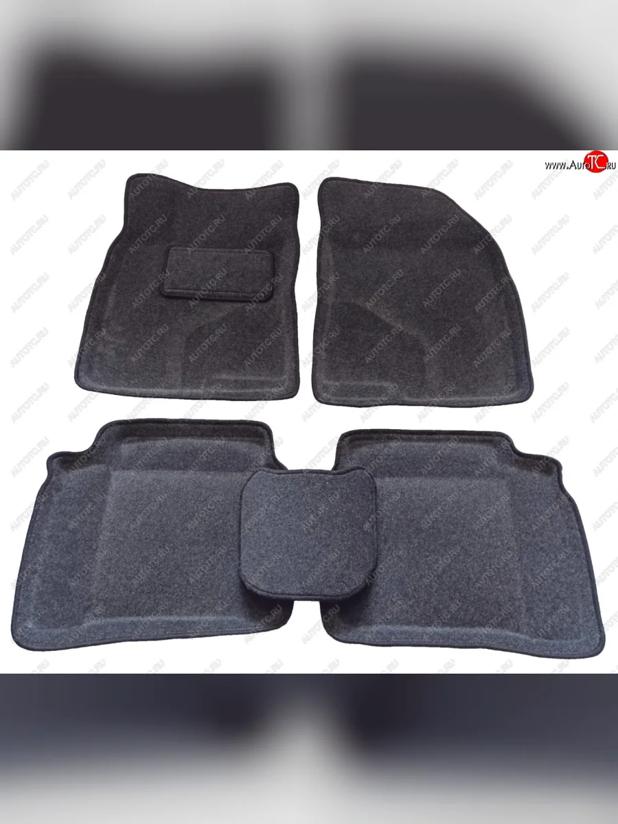 Комплект ковриков салона (ворсовые, 3D) SEINTEX Hyundai Sonata NF рестайлинг (2007-2010) (Серый)  в Самаре Самарской области