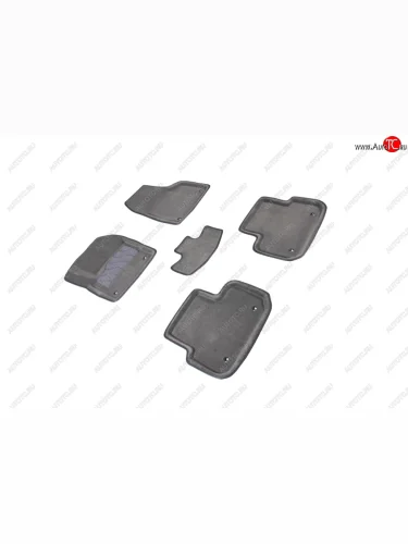 Комплект ковриков салона (ворсовые, 3D) SEINTEX (Серый) Land Rover Discovery Sport 1 L550 рестайлинг (2019-2023)