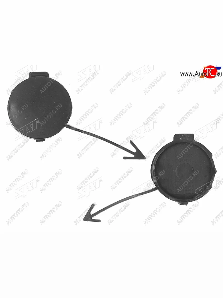 Заглушка в бампер под крюк RH SAT  Volkswagen Golf (2008-2014) 6 Mk6  в Самаре Самарской области