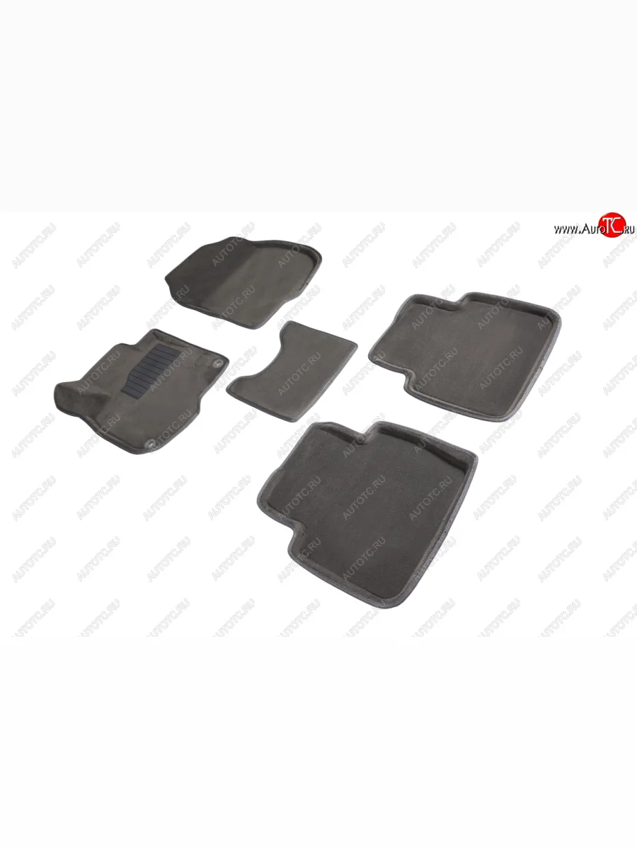 Комплект ковриков салона (ворсовые, 3D) SEINTEX Honda CR-V RW,RT дорестайлинг (2016-2020) (Серый)  с доставкой в г. Керчь