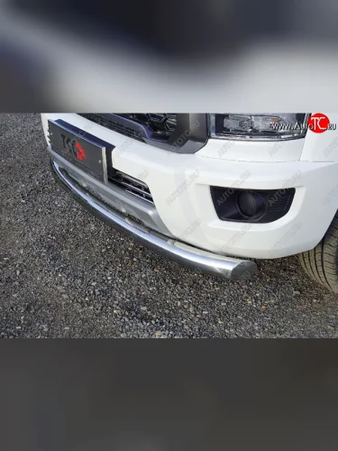 Защита переднего бампера нижняя d76,1 мм ТСС Тюнинг (нержавейка) Great Wall Poer KingKong пикап (2021-2025)