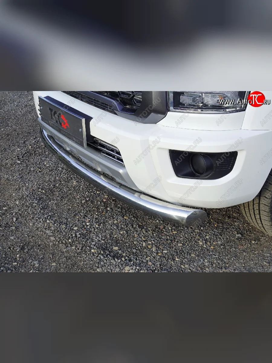 Защита переднего бампера нижняя d76,1 мм ТСС Тюнинг Great Wall Poer KingKong пикап (2021-2025) (нержавейка)  в Керчи Республика Крым