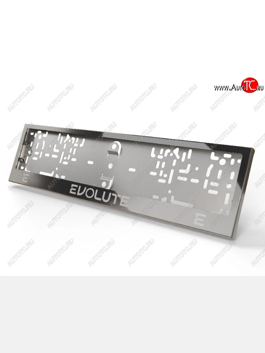 Рамка гос. номера ТСС Тюнинг Evolute i-Joy джип (2022-2025) (нержавейка)  в Керчи Республика Крым