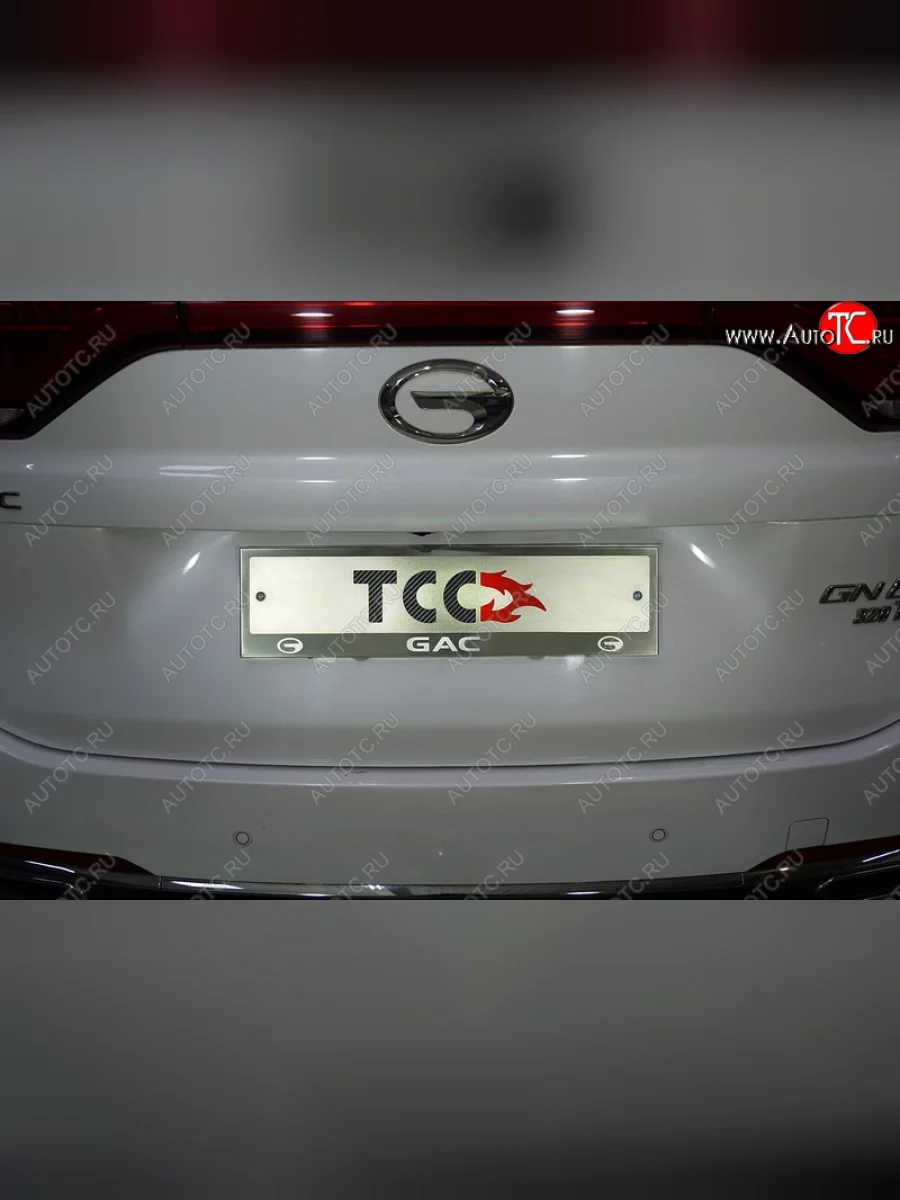Рамка гос. номера ТСС Тюнинг GAC GN8 (2020-2023) (нержавейка)  в Керчи Республика Крым