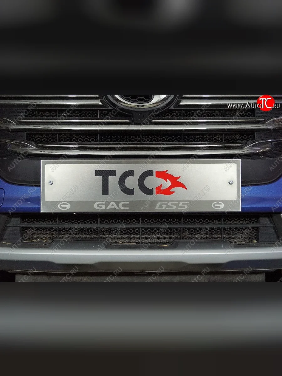 Рамка гос. номера ТСС Тюнинг GAC GS5 (2018-2025) (нержавейка)  с доставкой в г. Керчь