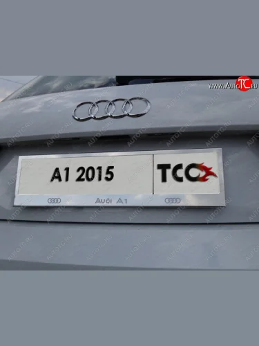 Рамка гос. номера ТСС Тюнинг (нержавейка) Audi A1 8X1 хэтчбэк 3 дв. дорестайлинг (2010-2014)
