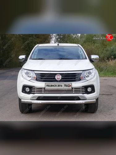 Рамка гос. номера ТСС Тюнинг (нержавейка) Fiat Fullback (2016-2018)