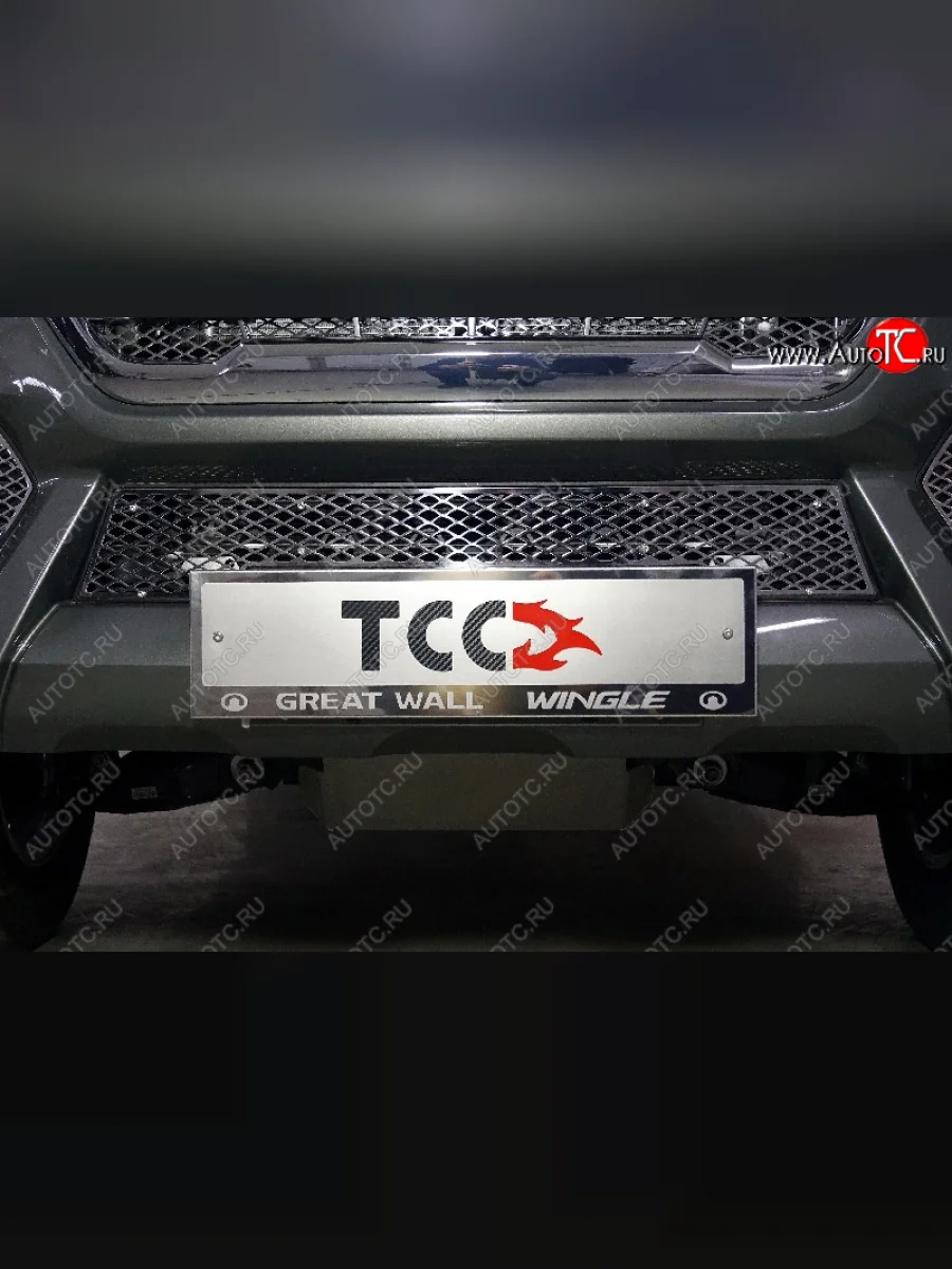 Рамка гос. номера ТСС Тюнинг Great Wall Wingle 7 пикап (2018-2023) (нержавейка)  в Перми Пермском крае