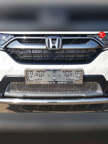 Рамка гос. номера ТСС Тюнинг (нержавейка) Honda CR-V RW,RT дорестайлинг (2016-2020)