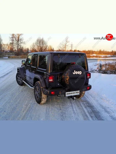 Рамка гос. номера ТСС Тюнинг Jeep Wrangler JL 3 дв. дорестайлинг (2018-2024)