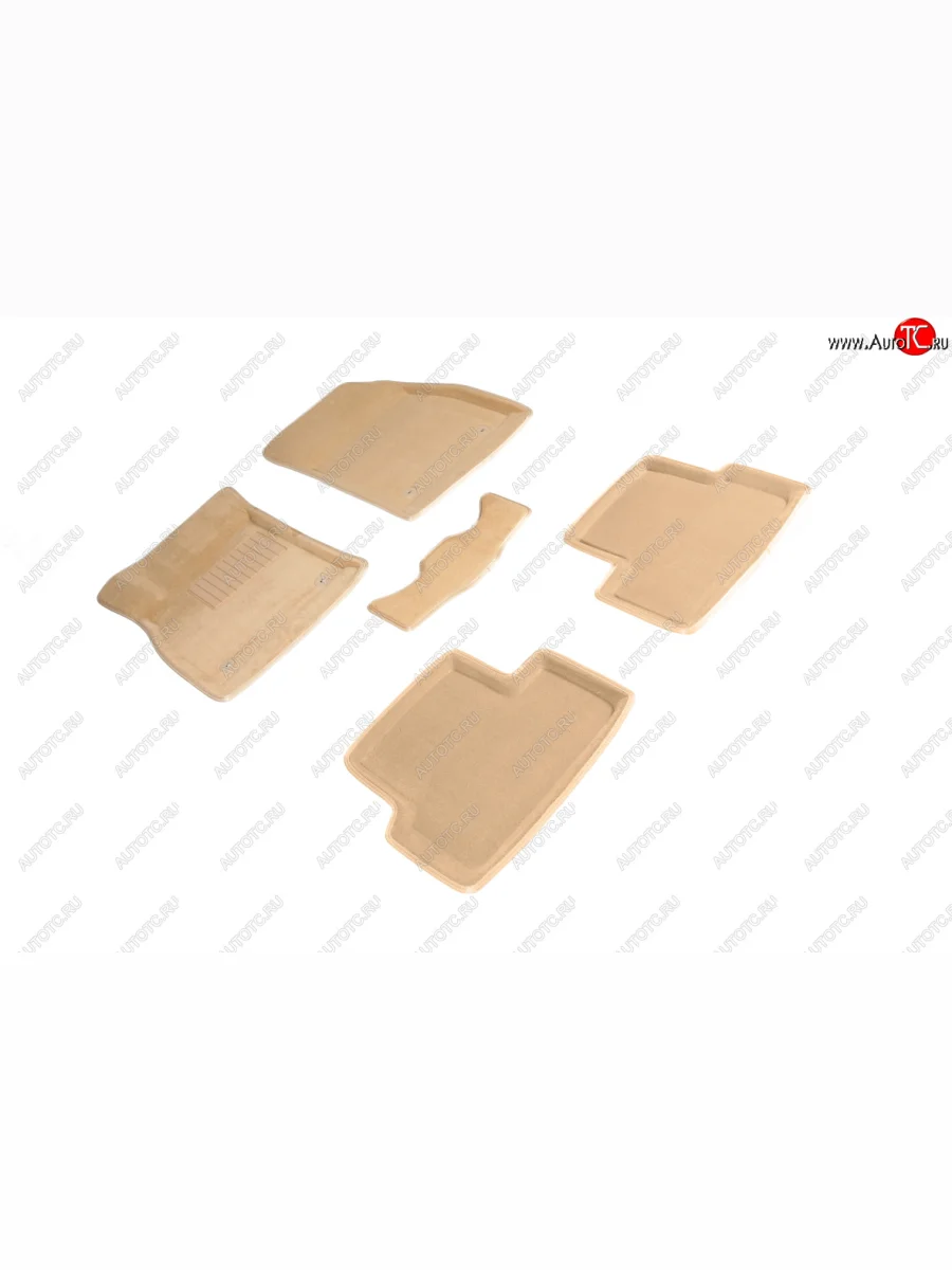 Комплект ковриков салона (ворсовые, 3D) SEINTEX Chevrolet Cruze HR51S,HR81S хэтчбек (Япония) (2001-2008) (Бежевый)  с доставкой в г. Керчь