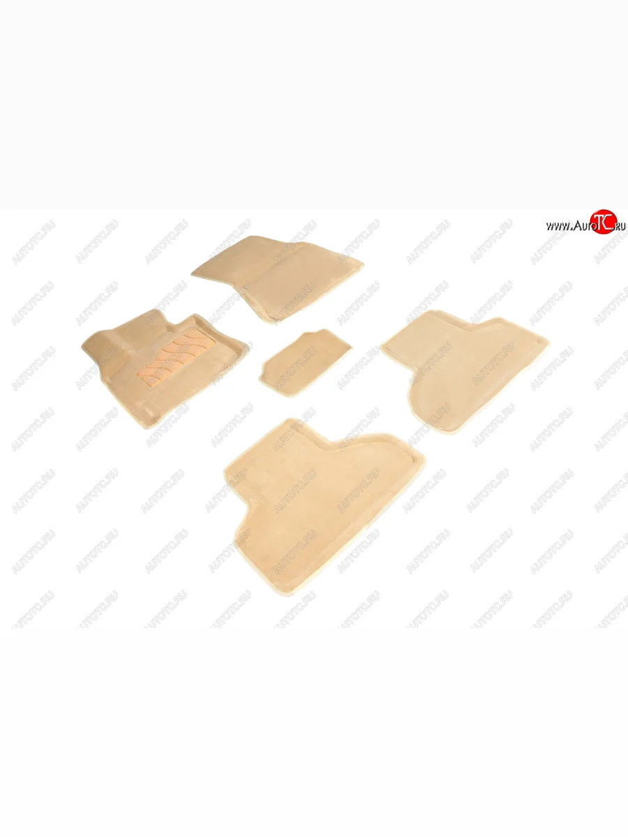 Комплект ковриков салона (ворсовые, 3D) SEINTEX BMW X5 F15 (2013-2018) (Бежевый)  в Керчи Республика Крым