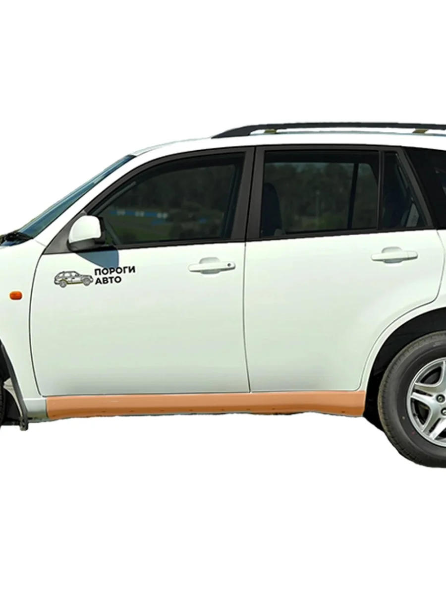 Ремкомплект порогов (2 шт.) Пороги-Авто Chery Tiggo T11 рестайлинг (2013-2016) (холоднокатаная сталь 1 мм)  в Перми Пермском крае