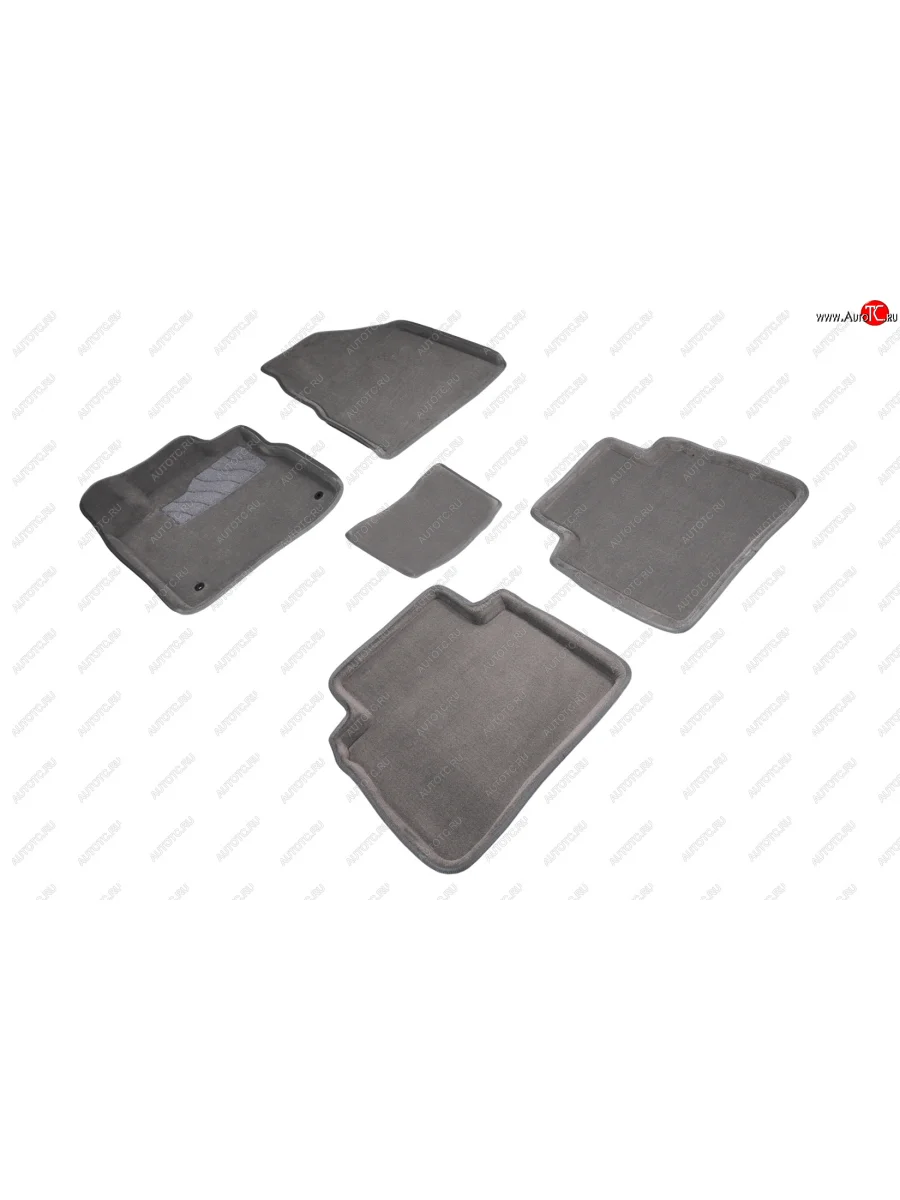 Комплект ковриков салона (ворсовые, 3D) SEINTEX Nissan Murano 2 Z51 дорестайлинг (2008-2011) (Серый)  в Воронеже Воронежской области