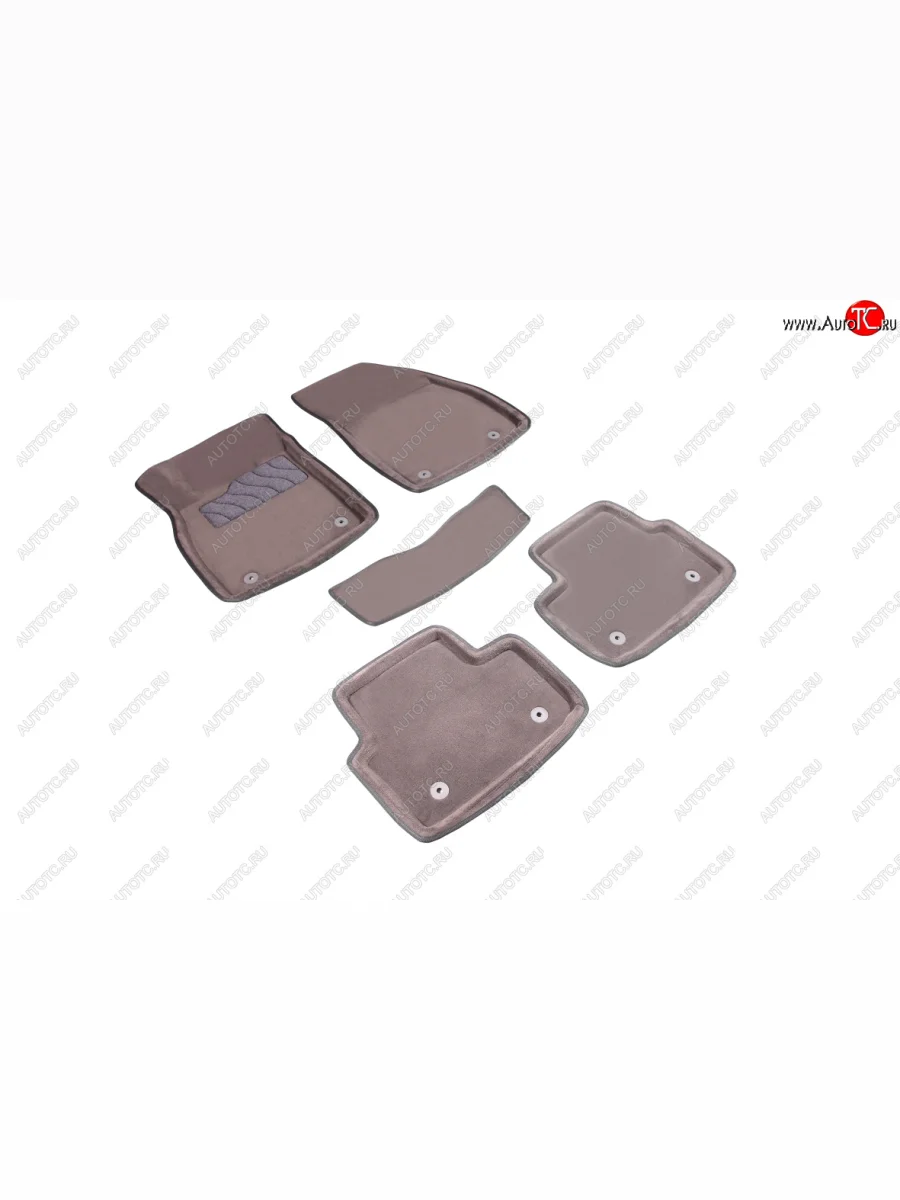 Комплект ковриков салона (ворсовые, 3D) SEINTEX Opel Insignia A дорестайлинг седан (2008-2013) (Серый)  с доставкой в г. Пермь