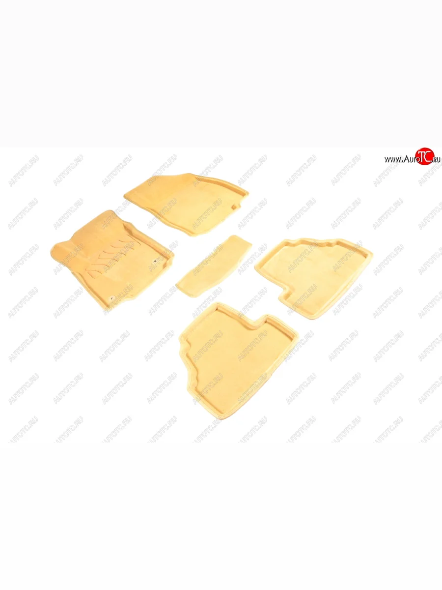 Комплект ковриков салона (ворсовые, 3D) SEINTEX Opel Mokka  дорестайлинг (2012-2016) (Бежевый)  с доставкой в г. Керчь