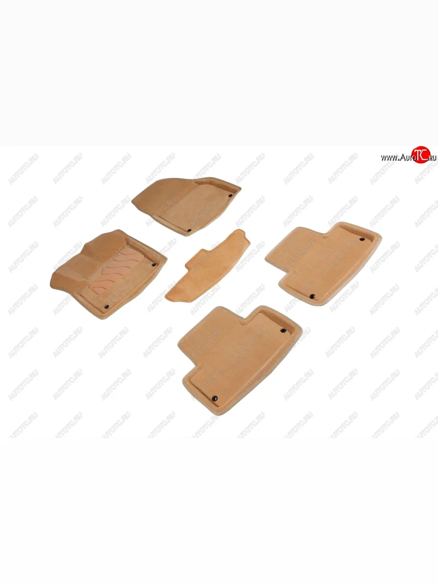 Комплект ковриков салона (ворсовые, 3D) SEINTEX Land Rover Range Rover Evoque 1 L538 рестайлинг 5 дв. (2015-2018) (Бежевый)  с доставкой в г. Керчь