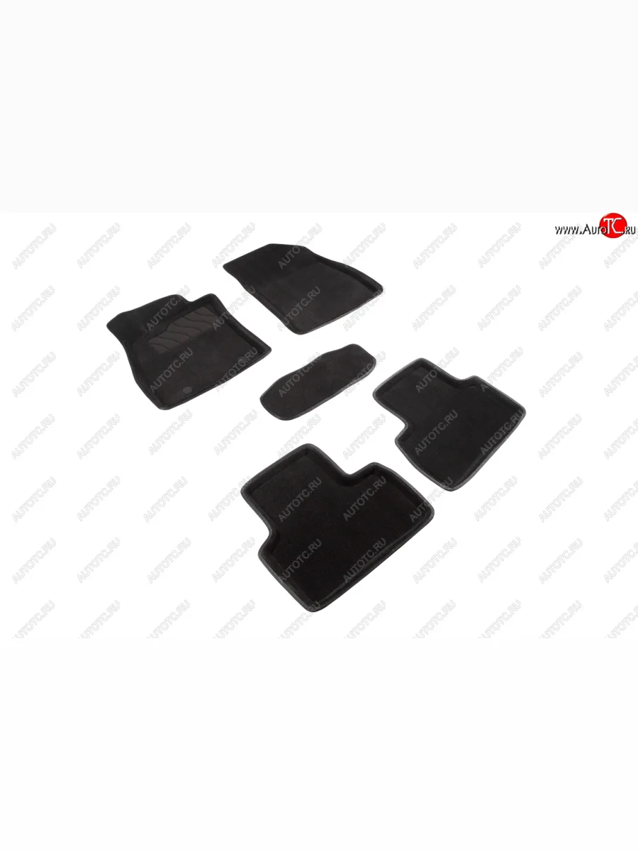 Комплект ковриков салона (ворсовые, 3D) SEINTEX Renault Logan 1 дорестайлинг (2004-2010) (Серый)  с доставкой в г. Керчь