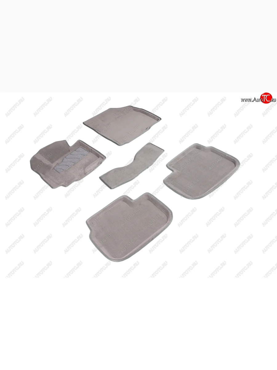 Комплект ковриков салона (ворсовые, 3D) SEINTEX Suzuki SX4 JYB, JYA хэтчбэк дорестайлинг (2013-2016) (Серый)  с доставкой в г. Керчь