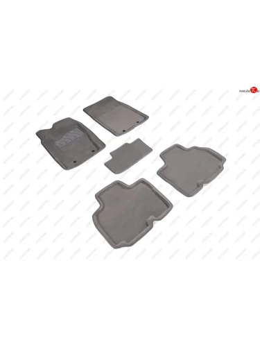 Комплект ковриков салона (ворсовые, 3D) SEINTEX (Серый) SSANGYONG Kyron рестайлинг (2007-2016)