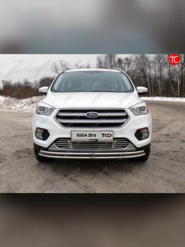 Рамка гос. номера ТСС Тюнинг (нержавейка) Ford Kuga 2 рестайлинг (2016-2019)