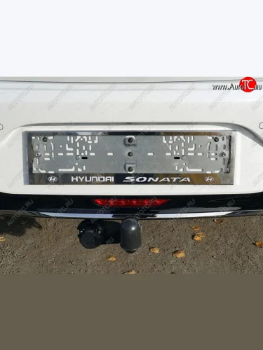 Рамка гос. номера ТСС Тюнинг (нержавейка) Hyundai Sonata DN8 (2019-2022)