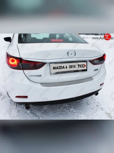 Рамка гос. номера ТСС Тюнинг (нержавейка) Mazda CX-5 KE рестайлинг (2015-2017)