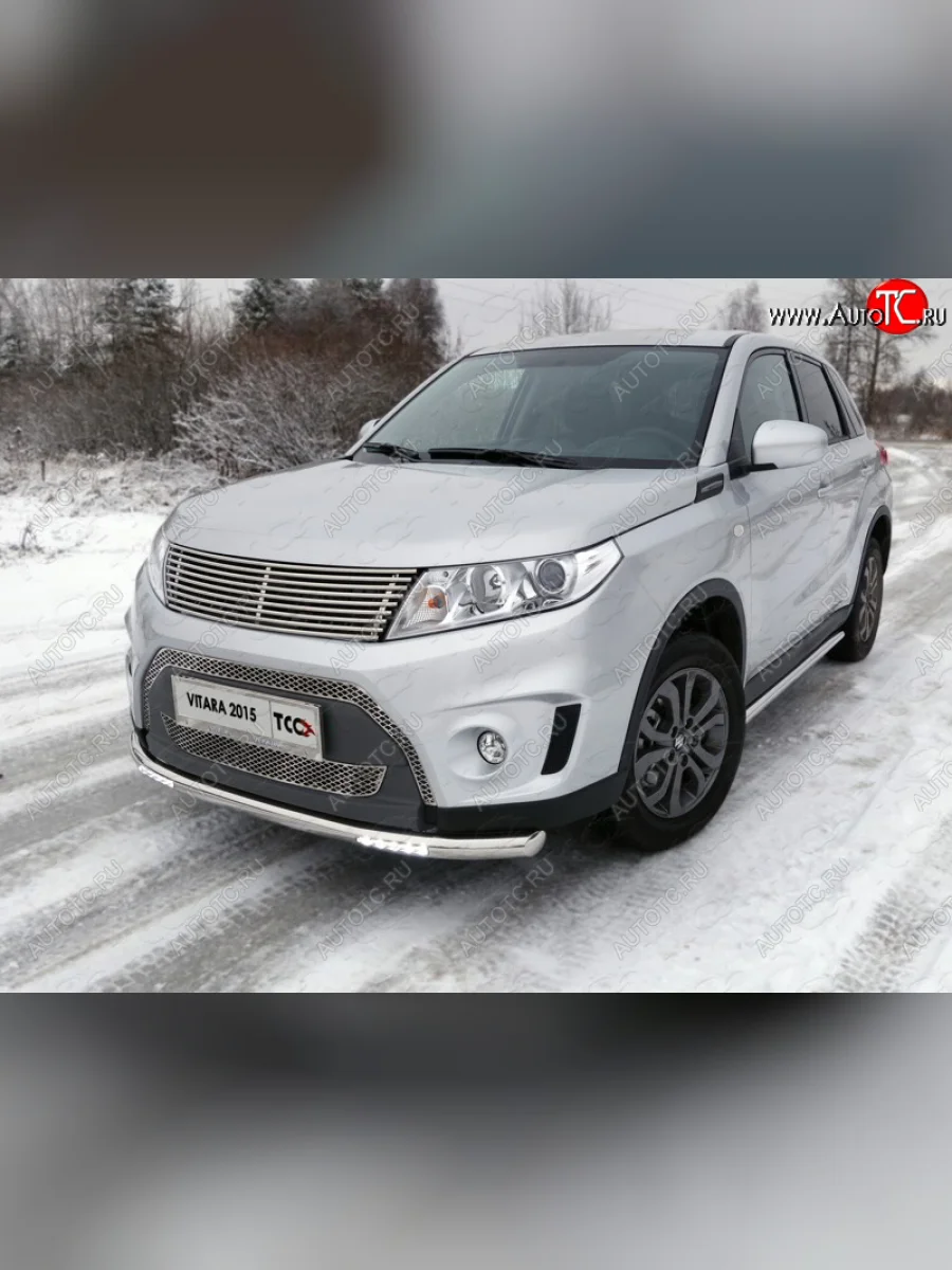Рамка гос. номера ТСС Тюнинг Suzuki Vitara LY дорестайлинг (2015-2019) (нержавейка)  в Керчи Республика Крым