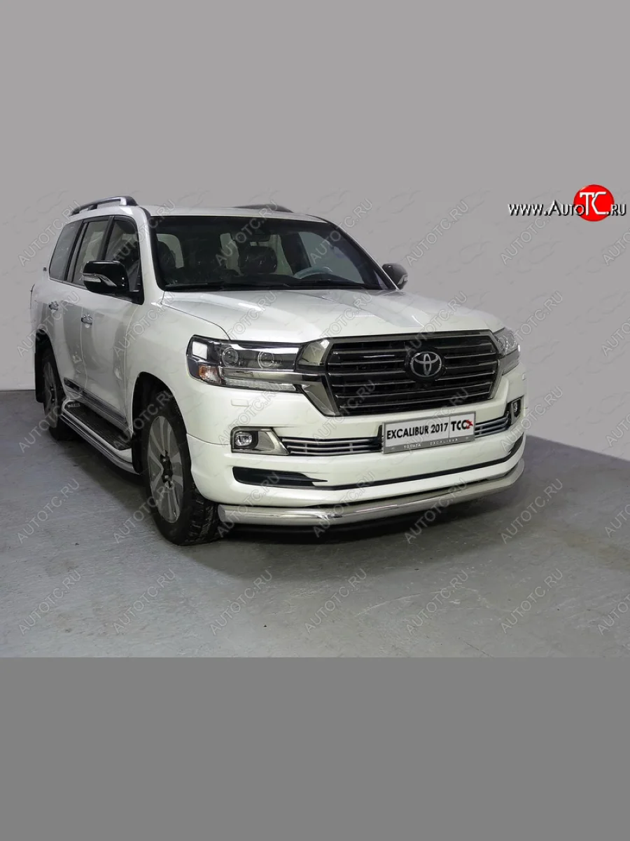 Рамка гос. номера ТСС Тюнинг Toyota Land Cruiser 200 2-ой рестайлинг (2015-2021) (нержавейка)  в Перми Пермском крае