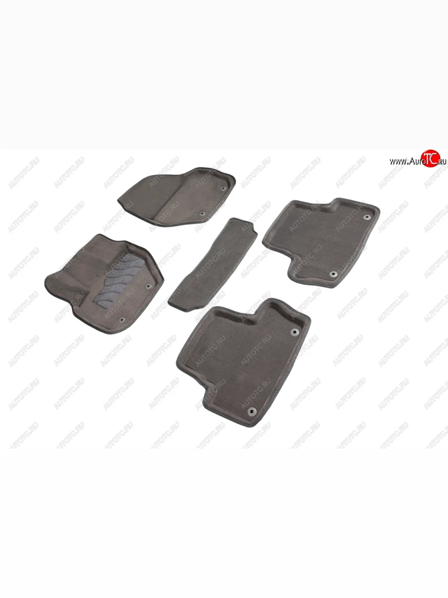 Комплект ковриков салона (ворсовые, 3D) SEINTEX Volvo XC60  дорестайлинг (2008-2013) (Серый)  в Керчи Республика Крым