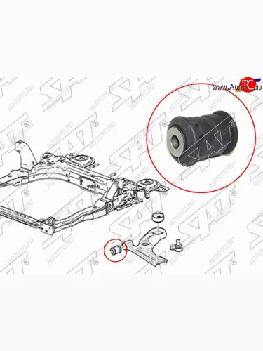 Сайлентблок рычага передний FR SAT Chevrolet Cobalt седан дорестайлинг (2011-2016)