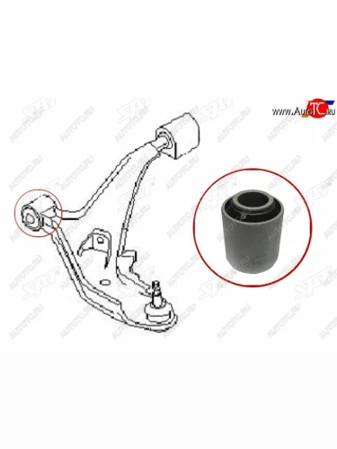 Сайлентблок переднего нижнего рычага FR SAT Nissan Cefiro A32 (1994-1998)