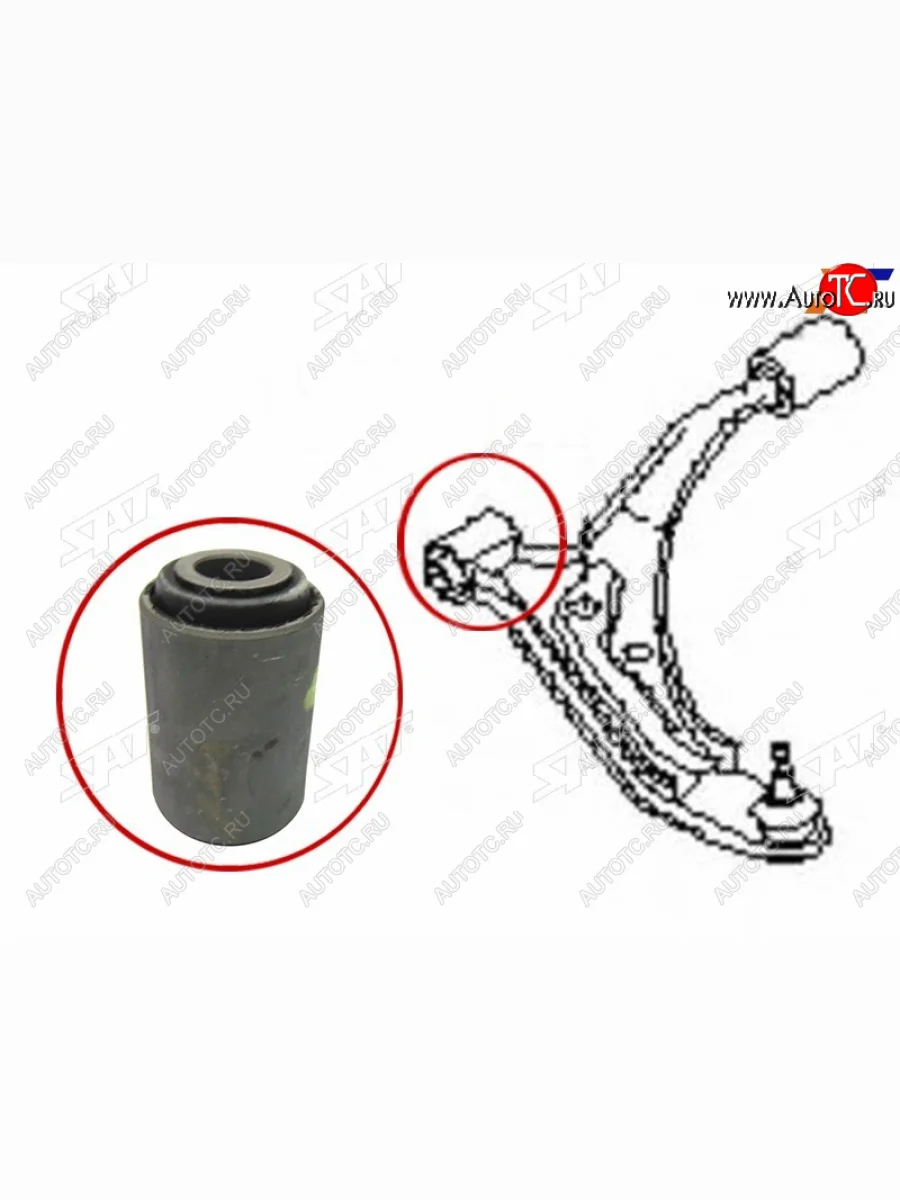 Сайлентблок переднего нижнего рычага FR SAT Nissan Pulsar 5 N15 седан дорестайлинг (1995-1997)  в Керчи Республика Крым