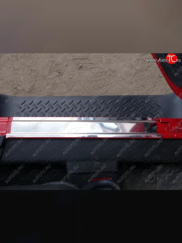 Накладки на пороги ТСС Тюнинг (лист зекральный) Jeep Wrangler JK 3 дв. дорестайлинг (2006-2010)