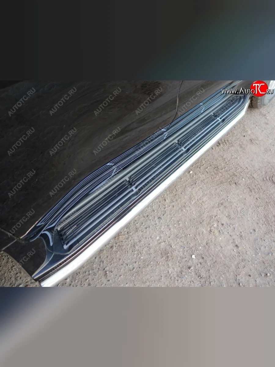 Накладки на пороги кроме F-Sport ТСС Тюнинг Lexus LX450d J200 2-ой рестайлинг (2015-2022) (лист)  в Перми Пермском крае