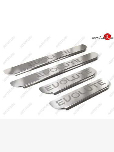 Накладки на пороги ТСС Тюнинг (лист шлифованный) Evolute i-Joy джип (2022-2025)