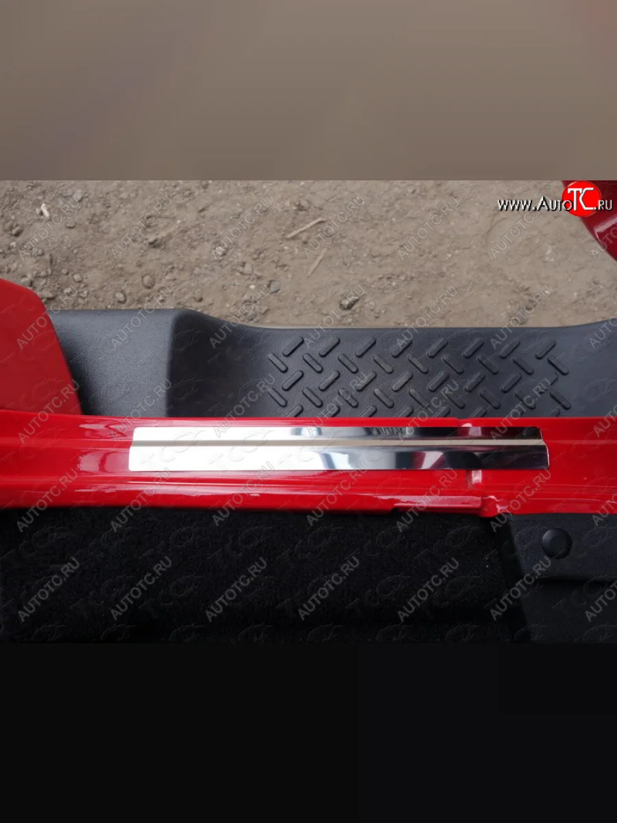 Накладки на пороги ТСС Тюнинг Jeep Wrangler JK 3 дв. дорестайлинг (2006-2010) (шлифованные)  в Самаре Самарской области