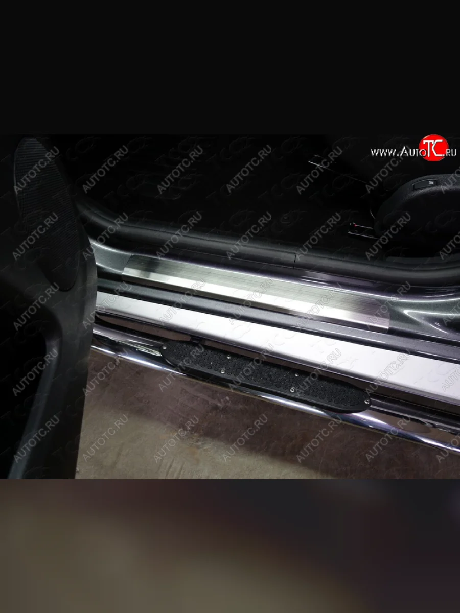 Накладки на пороги ТСС Тюнинг Nissan Terrano D10 дорестайлинг (2013-2016) (лист шлифованный)  в Самаре Самарской области