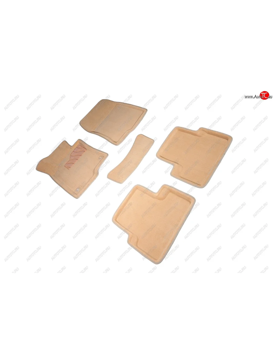 Комплект ковриков салона (ворсовые, 3D) SEINTEX Honda Accord 8 CS купе дорестайлинг (2008-2010) (Бежевый)  в Керчи Республика Крым