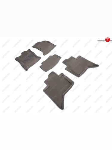 Комплект ковриков салона (ворсовые, 3D) Seintex (Серый) Toyota Hilux AN120 1-ый рестайлинг (2017-2020)