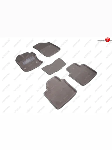 Комплект ковриков салона (ворсовые, 3D) Seintex (Серый) Toyota Venza GV10 рестайлинг (2012-2016)