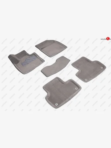 Комплект ковриков салона (ворсовые, 3D) Seintex (Серый) Volvo XC60 (2017-2022)